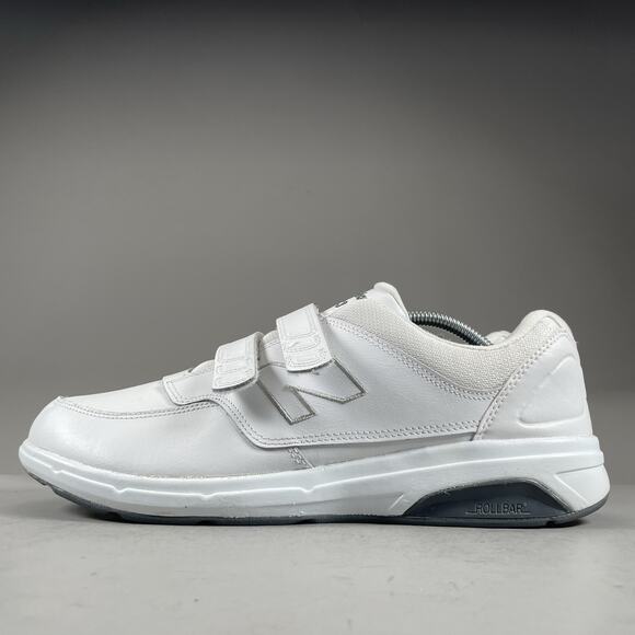 New Balance 813 Men’s 10 4E White Walking Sneakers Casual Shoes Hook & Loop EUC - Picture 1 of 9